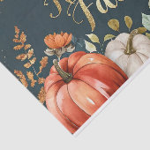 Autumn Pumpkin Herbstlaubs Rustic Decoupage Seidenpapier (Ausschnitt)