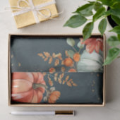 Autumn Pumpkin Herbstlaubs Rustic Decoupage Seidenpapier (Geschenk)