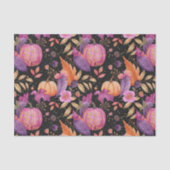 Autumn Pumpkin Herbstlaubs Rustic Decoupage Seidenpapier (Vorderseite)