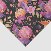 Autumn Pumpkin Herbstlaubs Rustic Decoupage Seidenpapier (Ausschnitt)