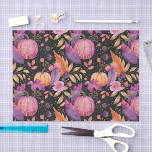 Autumn Pumpkin Herbstlaubs Rustic Decoupage Seidenpapier (Handwerk)