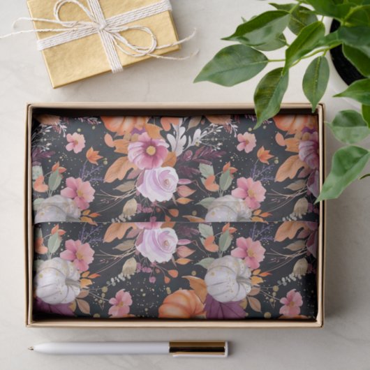 Autumn Pumpkin Herbstlaubs Rustic Decoupage Seidenpapier (Geschenk)