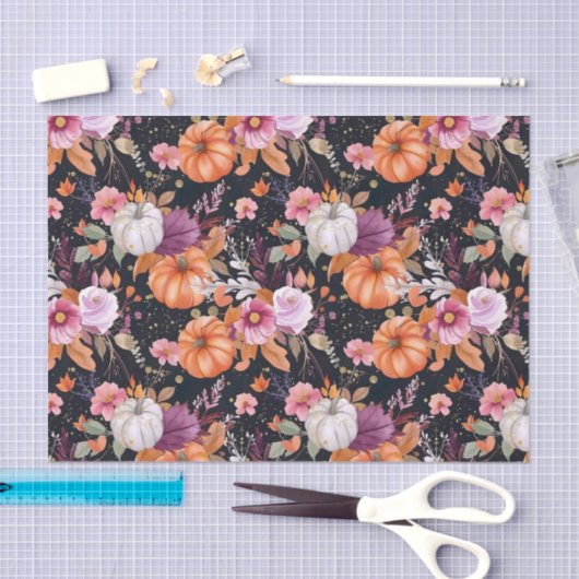 Autumn Pumpkin Herbstlaubs Rustic Decoupage Seidenpapier (Handwerk)