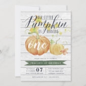 Autumn Pumpkin | Jede Geburtstagspartei Einladung (Vorderseite)