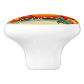 Autumn Pumpkin Keramikknauf (Seitenansicht)