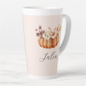 Autumn Pumpkin Latte Tasse | Gemütliches rustikale (Rechte Ecke)
