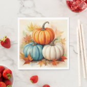 Autumn Pumpkin Luncheon Napkin Serviette (Beispiel)
