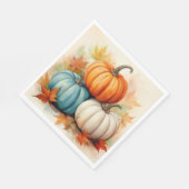 Autumn Pumpkin Luncheon Napkin Serviette (Ecke)