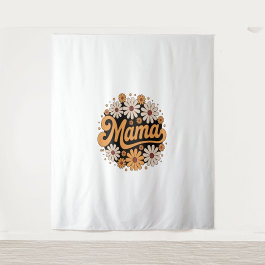 Autumn Pumpkin Mama Wandteppich (Vorderseite)