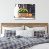 Autumn Pumpkin - Martha's Vineyard Leinwanddruck (Insitu (Schlafzimmer))