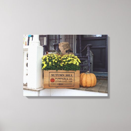 Autumn Pumpkin - Martha's Vineyard Leinwanddruck (Vorderseite)