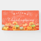 Autumn Pumpkin Orange Banner (Horizontal)