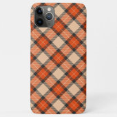 Autumn Pumpkin Orange Brown Tartan Muster Case-Mate iPhone Hülle (Rückseite)