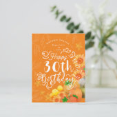 Autumn Pumpkin Orange Feiertagskarte (Stehend Vorderseite)