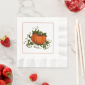 Autumn Pumpkin Paper Napkin Serviette (Beispiel)