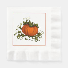 Autumn Pumpkin Paper Napkin Serviette