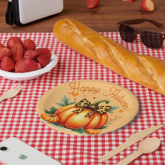 Autumn Pumpkin Pappteller (Picknick)
