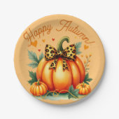Autumn Pumpkin Pappteller (Vorderseite)