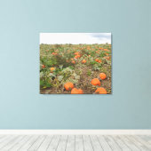 Autumn Pumpkin Patch Fotografie Leinwanddruck (Insitu (Holzboden))