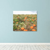Autumn Pumpkin Patch Fotografie Leinwanddruck (Insitu (Holzboden))