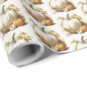 Autumn Pumpkin Patch Geschenkpapier (Rolleneckpunkt)