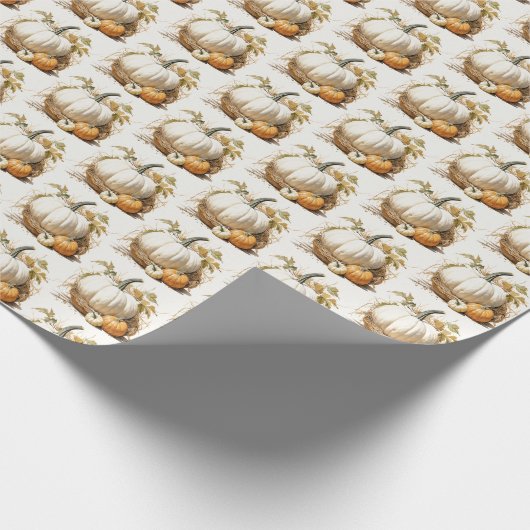 Autumn Pumpkin Patch Geschenkpapier (Ecke)