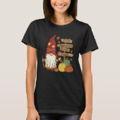 Autumn Pumpkin Patch Gnome Fall Family Pajama Than T-Shirt (Vorderseite)