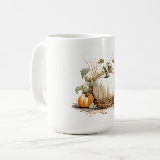 Autumn Pumpkin Patch Kaffeetasse (Vorderseite Links)