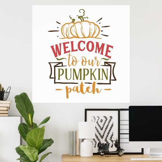 Autumn Pumpkin Patch Poster (Heimbüro)