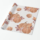 Autumn Pumpkin Pattern Geschenkpapier (Ungerollt)
