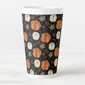 Autumn Pumpkin Pattern Milchtasse (Vorderseite)