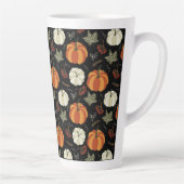 Autumn Pumpkin Pattern Milchtasse (Rechts)