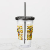 Autumn Pumpkin Pattern Reusand Acrylic Tumbler Acryltrinkbecher (Rechts)