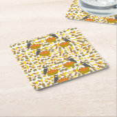 Autumn Pumpkin Pattern Verfügbar Paper Coasters Rechteckiger Pappuntersetzer (angewinkelt)