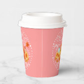 Autumn Pumpkin Peach Pappbecher (Rechts)