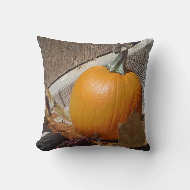 Autumn Pumpkin Pillow Kissen (Vorderseite)