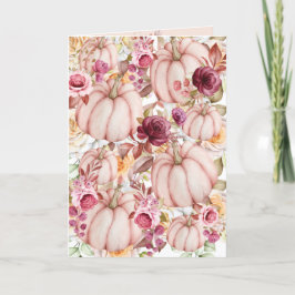 Autumn Pumpkin Pink Burgundy Wedding Program Programm