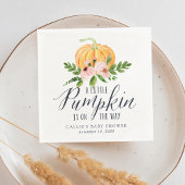 Autumn Pumpkin Pink Floral Baby Dusche Serviette