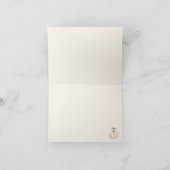 Autumn Pumpkin Rustic Baby Shower Dankeskarte (Innenseite)