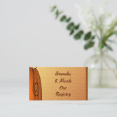 Autumn Pumpkin Textured Wedding Registrierungskart Begleitkarte (Stehend Vorderseite)