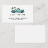 Autumn Pumpkin Truck Enclosure Card Begleitkarte (Vorne/Hinten)