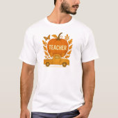 Autumn Pumpkin Truck for Teachers T-Shirt (Vorderseite)