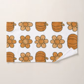Autumn Pumpkin und Daisy Pattern Badhandtuch Set (Handtuch)