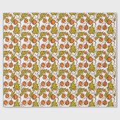 Autumn Pumpkin Vines Hand Drawing Design Geschenkpapier (Flach)