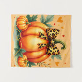 Autumn Pumpkin Wandteppich (Vorderseite (Horizontal))