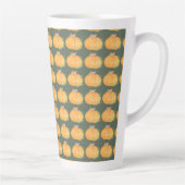 Autumn Pumpkin Watercolor Art Milchtasse (Rechts)