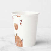 Autumn Pumpkin Watercolor Pappbecher (Links)