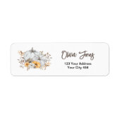 Autumn Pumpkins Address Labels (Vorne)