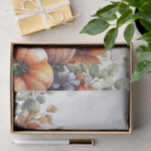 Autumn Pumpkins and Flowers Fall Pattern Decoupage Seidenpapier (Geschenk)