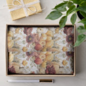 Autumn Pumpkins and Flowers Fall Pattern Decoupage Seidenpapier (Geschenk)